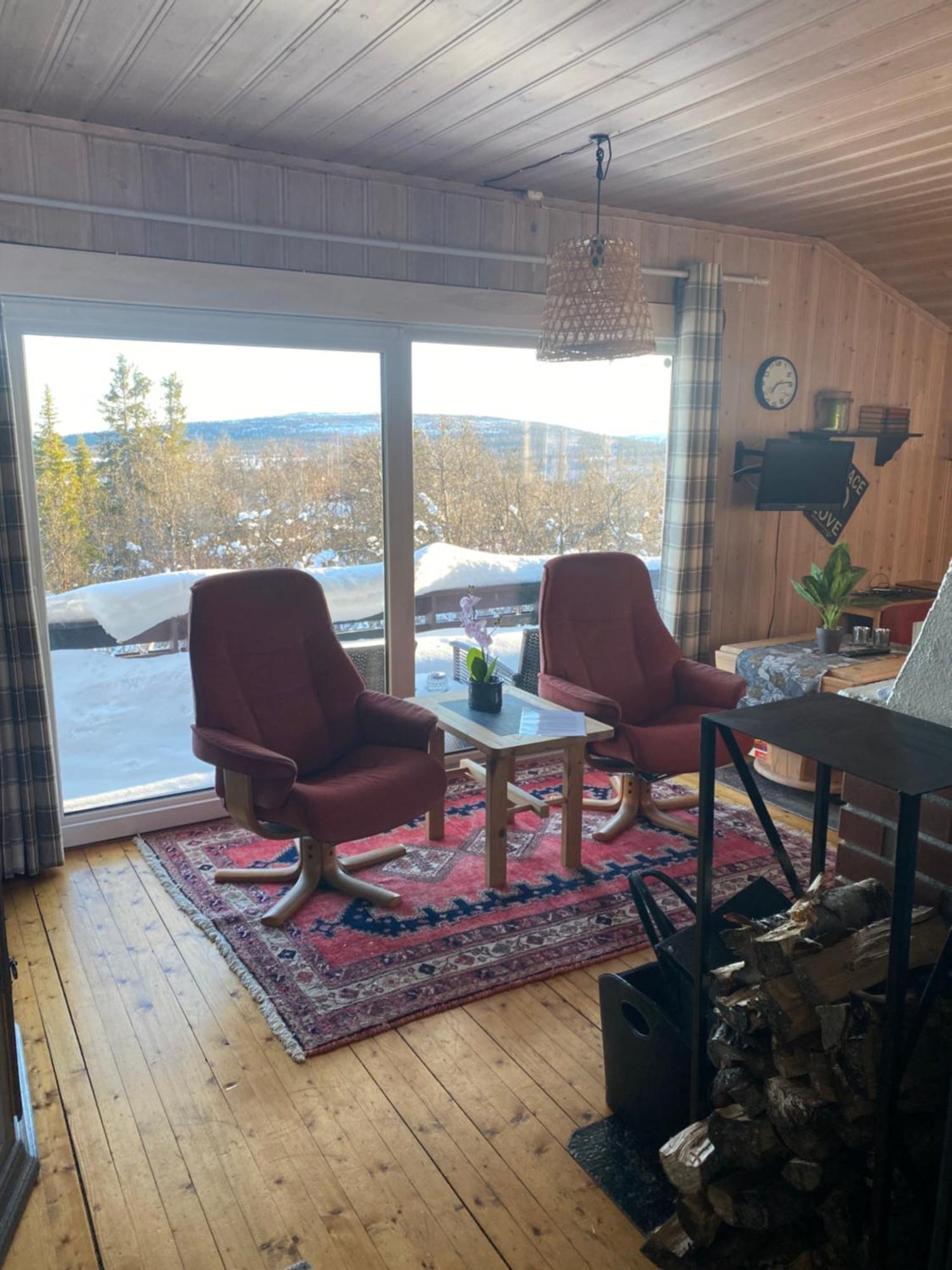Cabin In The Mountain, Outstanding View & Solar Energy Vollen エクステリア 写真